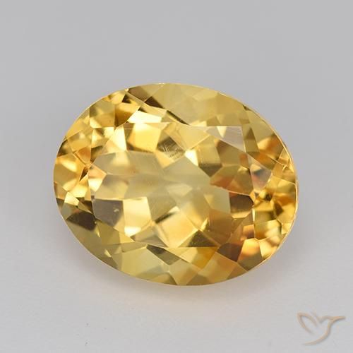 Citrino Naranja dorado natural de 4.76 ct, Ovalada, VVS-VS