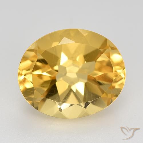 4.73ct Natural Dorado claro Citrino, Ovalada, VVS-VS