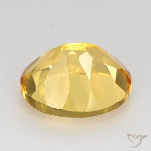 Citrino Dorado claro natural de 4.73 ct, Ovalada, VVS-VS
