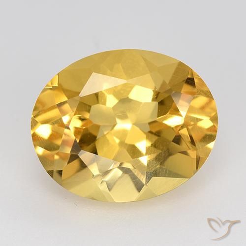 4.67ct Natural Dorado Citrino, Ovalada, VVS-VS