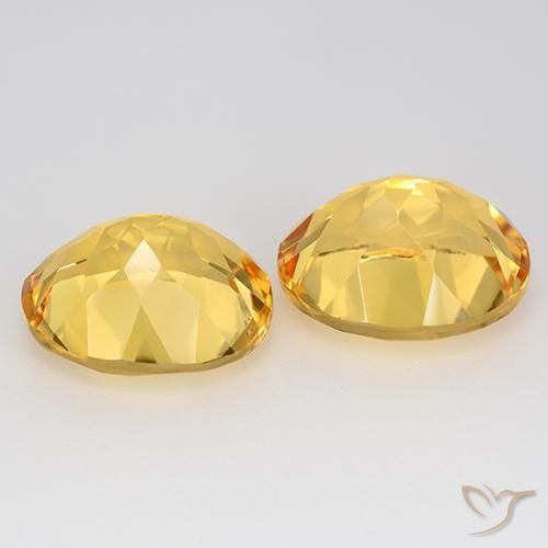Gemas de Citrino Dorado natural de 9.31 ct, Ovalada, VVS-VS