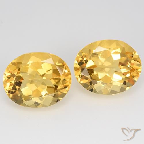 10.12ctw Natural Dorado Citrino, Ovalada, VVS-VS