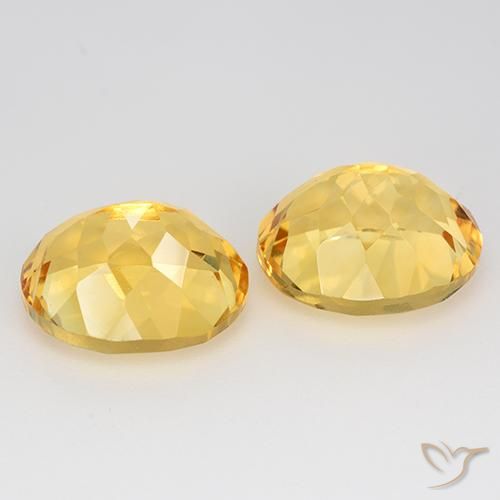 Gemas de Citrino Dorado natural de 10.12 ct, Ovalada, VVS-VS