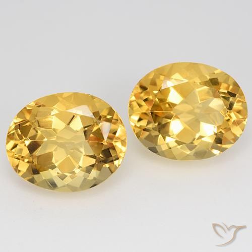 9.66ctw Natural Dorado Citrino, Ovalada, VVS-VS