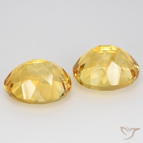 Gemas de Citrino Dorado natural de 9.66 ct, Ovalada, VVS-VS