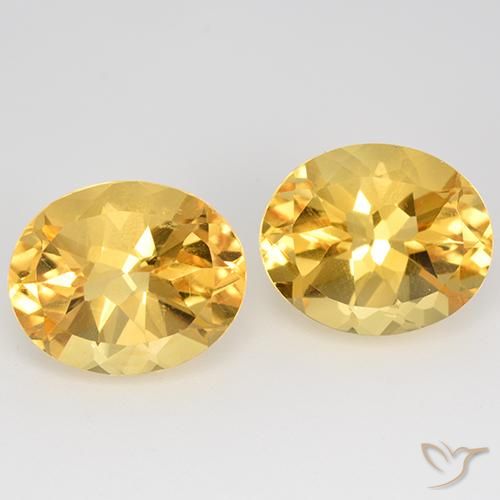 9.70ctw Natural Dorado claro Citrino, Ovalada, VVS-VS