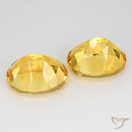 Gemas de Citrino Dorado claro natural de 9.70 ct, Ovalada, VVS-VS