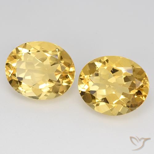 Gemas de Citrino Oro natural de 9.01 ct, Ovalada, VVS-VS