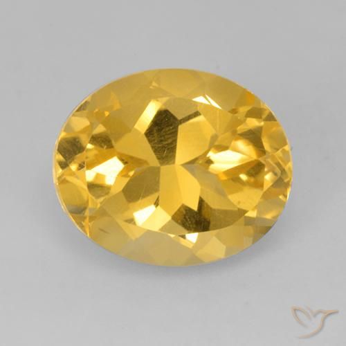 4.43ct Natural Dorado claro Citrino, Ovalada, VVS-VS