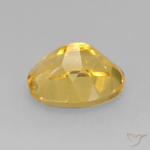 Citrino Dorado claro natural de 4.43 ct, Ovalada, VVS-VS
