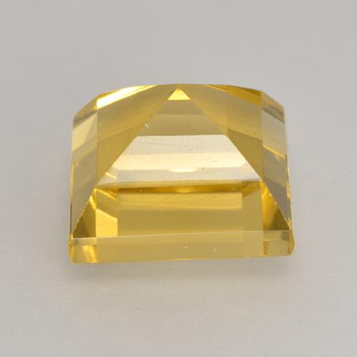 Citrino dorado natural de 3,72 ct, cuadrado, VVS-VS