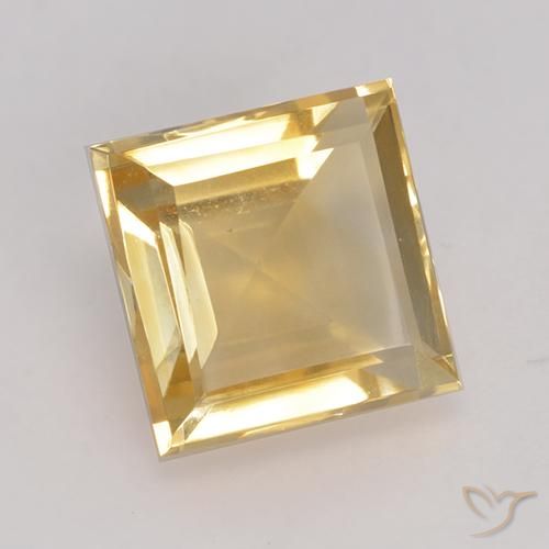 Citrino Oro natural de 3.43 ct, Cuadrado, VVS-VS