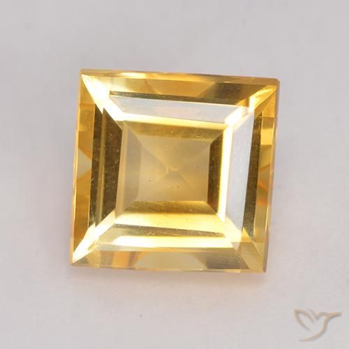 2.94ct Natural Oro Citrino, Cuadrado, VVS-VS