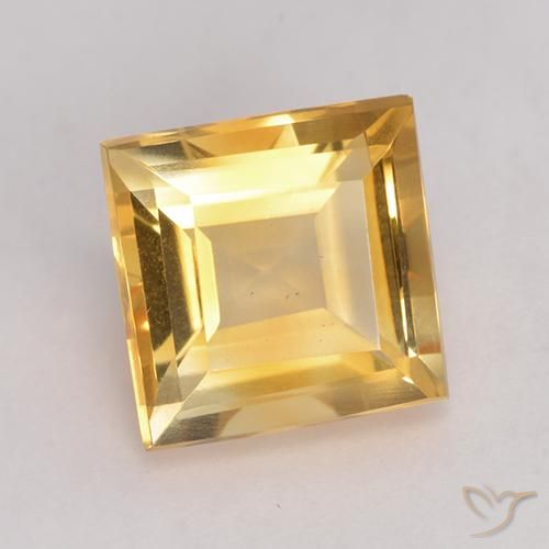 Citrino Oro natural de 2.94 ct, Cuadrado, VVS-VS