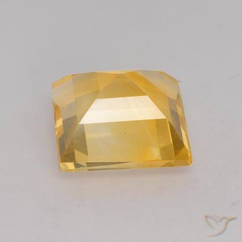 Citrino Oro natural de 2.94 ct, Cuadrado, VVS-VS