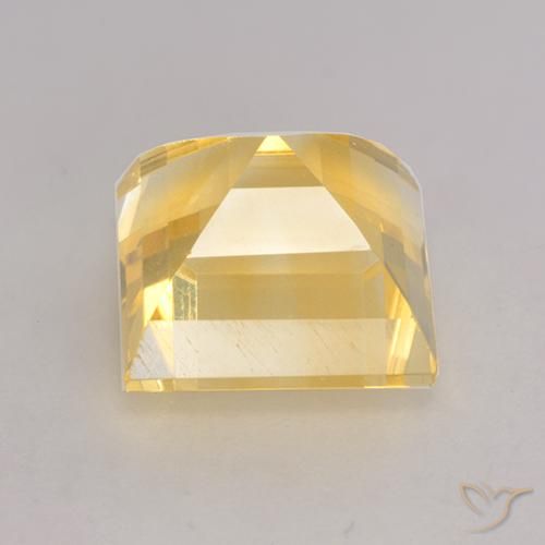 Citrino Naranja dorado natural de 4.13 ct, Cuadrado, VS