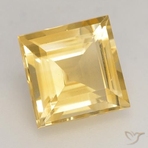 Citrino Oro natural de 3.14 ct, Cuadrado, VS