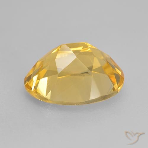 Citrino Dorado natural de 3.33 ct, Ovalada, VVS-VS
