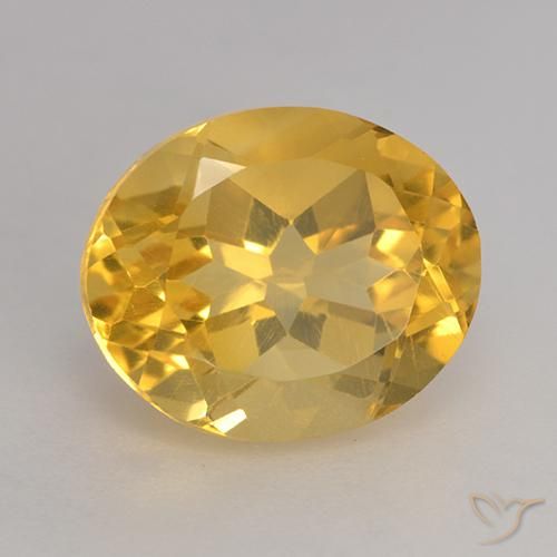 3.64ct Natural Naranja dorado Citrino, Ovalada, VVS-VS