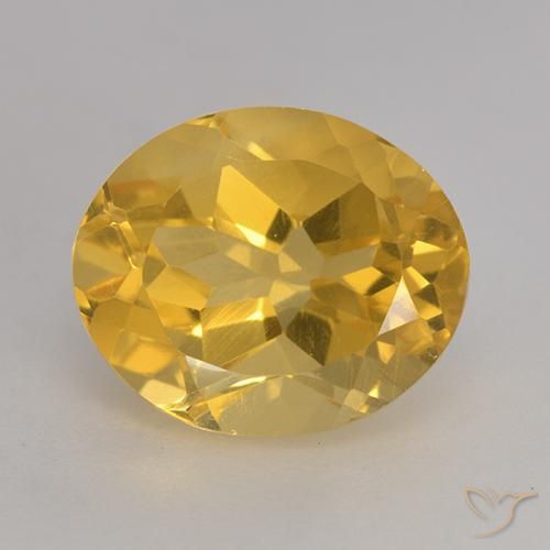 Citrino Naranja dorado natural de 3.64 ct, Ovalada, VVS-VS