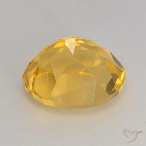 Citrino Naranja dorado natural de 3.64 ct, Ovalada, VVS-VS
