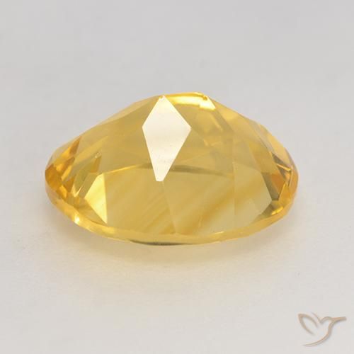 Citrino Dorado natural de 3.23 ct, Ovalada, VVS-VS