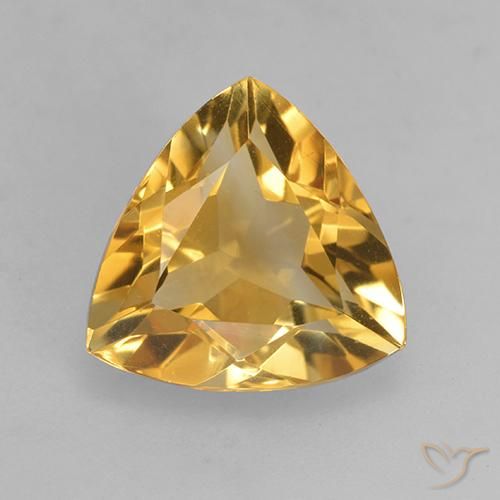 2.47ct Natural Naranja dorado intenso Citrino, Trillón, VVS-VS
