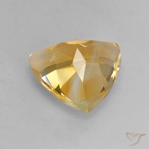 Citrino Naranja dorado intenso natural de 2.47 ct, Trillón, VVS-VS