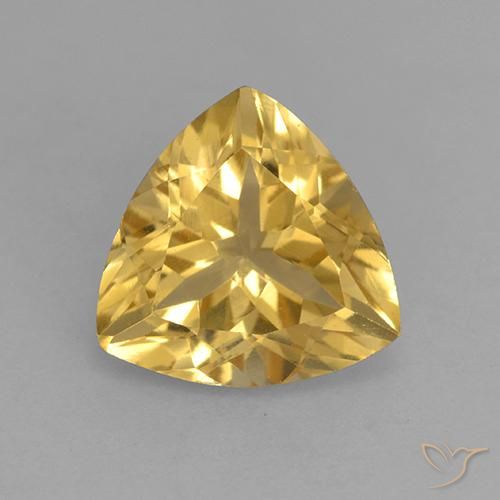 2.11ct Natural Naranja dorado Citrino, Trillón, VVS-VS