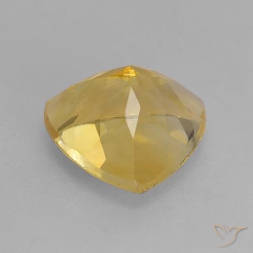 Citrino Dorado medio natural de 2.35 ct, Trillón, VVS-VS