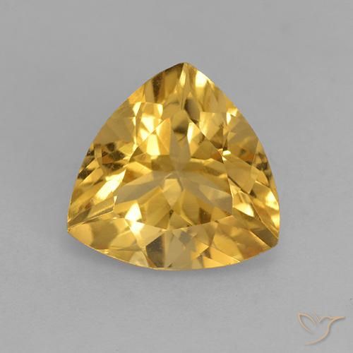 1.97ct Natural Naranja dorado Citrino, Trillón, VVS-VS