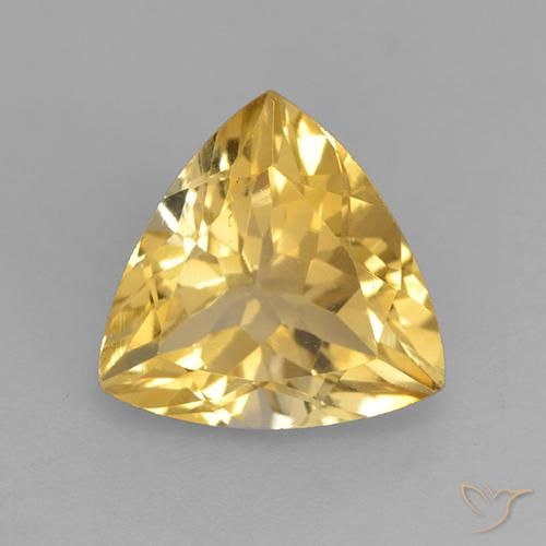 2.28ct Natural Oro Citrino, Trillón, VVS-VS