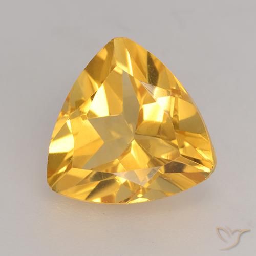 2.22ct Natural Dorado medio Citrino, Trillón, VVS-VS