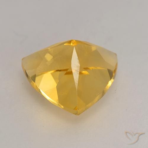 Citrino Dorado medio natural de 2.24 ct, Trillón, VVS-VS