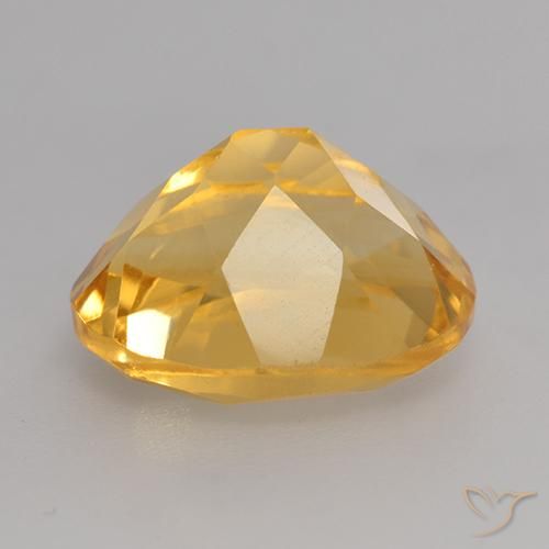 Citrino Dorado naranja claro medio natural de 3.81 ct, Ovalada, VVS-VS