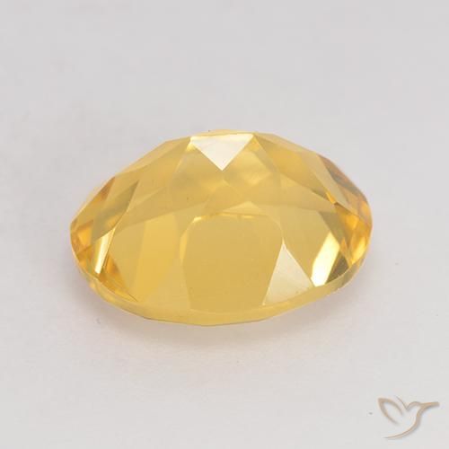 Citrino Naranja dorado natural de 3.43 ct, Ovalada, VVS-VS