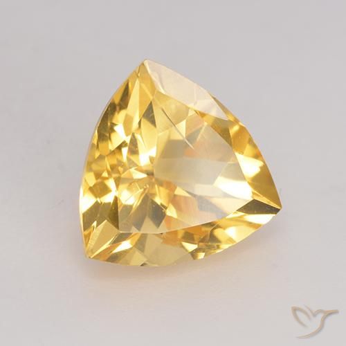 Citrino Dorado medio natural de 2.26 ct, Trillón, VS
