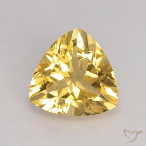 2.13ct Natural Dorado medio Citrino, Trillón, VS