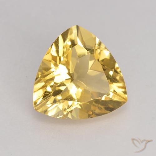 Citrino Dorado medio natural de 2.13 ct, Trillón, VS