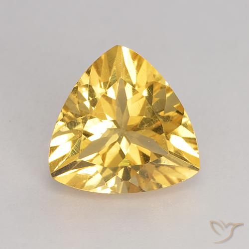 2.06ct Natural Dorado medio Citrino, Trillón, VS