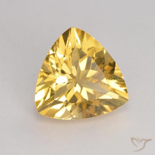 Citrino Dorado medio natural de 2.06 ct, Trillón, VS
