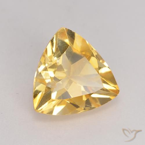 Citrino Dorado medio natural de 2.07 ct, Trillón, VS