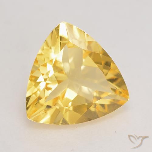 Citrino Dorado natural de 2.03 ct, Trillón, VVS-VS
