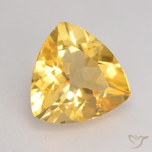 Citrino Dorado natural de 1.98 ct, Trillón, VVS-VS