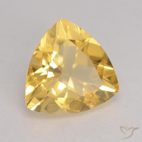 Citrino Dorado natural de 1.93 ct, Trillón, VVS-VS