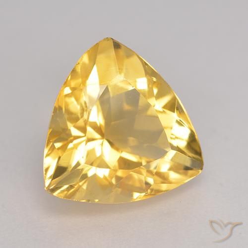 Citrino Dorado natural de 2.15 ct, Trillón, VVS-VS
