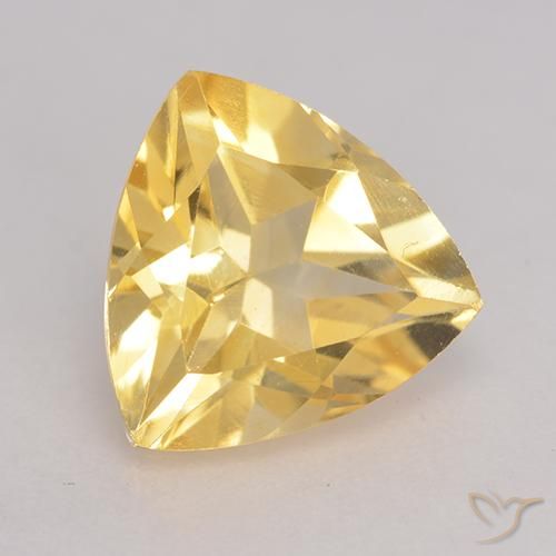 Citrino Dorado natural de 2.21 ct, Trillón, VVS-VS