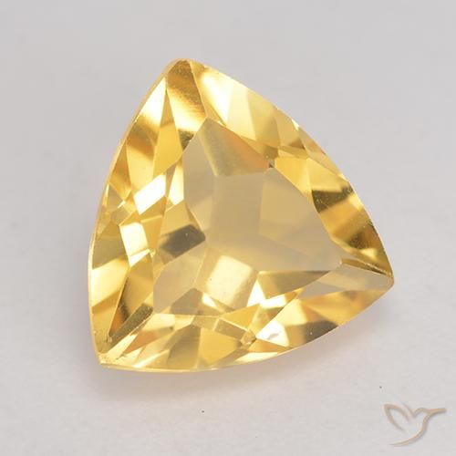 Citrino Dorado natural de 2.10 ct, Trillón, VVS-VS