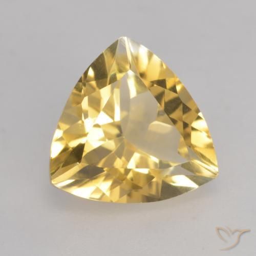 Citrino Dorado natural de 2.18 ct, Trillón, VVS-VS