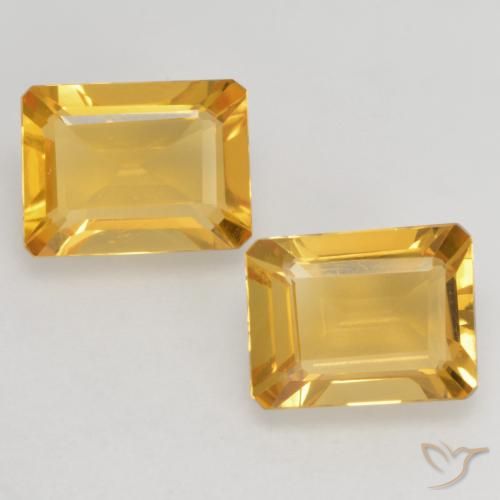 2.71ctw Natural Naranja dorado intenso Citrino, corte esmeralda, VVS-VS